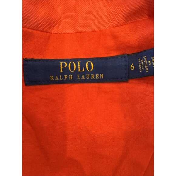 Polo Ralph Lauren Womens Orange Blazer Jacket Size 6 - Picture 6 of 13